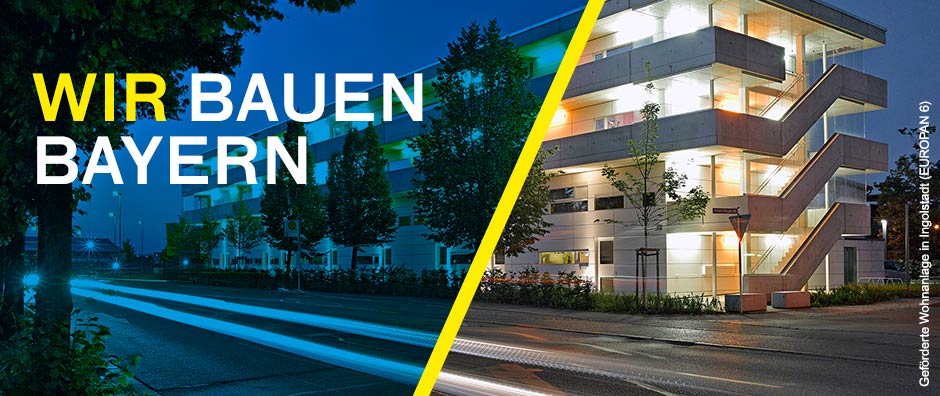 Slider_Geförderde Wohnanlage in Ingolstadt (EUROPAN 6) - © Bayerisches Staatsministerium für Wohnen, Bau und Verkehr